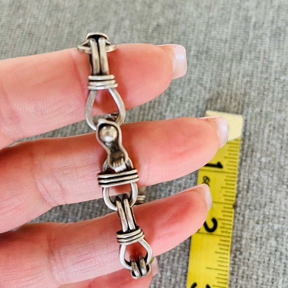 Vintage 925 silver Mexican 26 gram bracelet - Picture 2 of 7